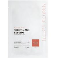 Антивозрастная тканевая маска для лица с пептидами и алантоином VIllage 11 Factory Miracle Youth Sheet Mask Peptide 23г