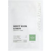 Антивозрастная тканевая маска для лица с экстрактом лимона и алантоином VIllage 11 Factory Active Clean Sheet Mask Lemon 23г