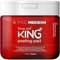 Очищающие пэды для лица с экстрактом центеллы азиатской PAUL MEDISON Deep-red King Peeling Pad 70шт