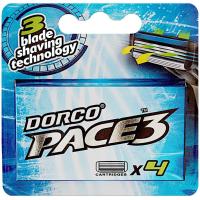 Сменные кассеты DORCO PACE 3 (3 лезвия, 4 кассеты)