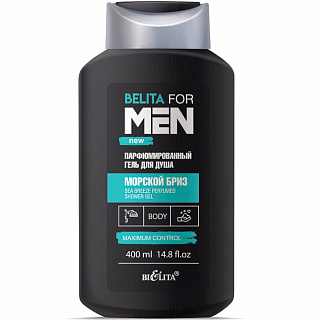 Гель для душа Парфюмированный "Морской бриз" Belita For Men 400мл