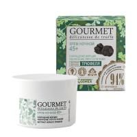 Крем ночной BelKosmex GOURMET 45+ сокращение морщин экстракт черного трюфеля 48г