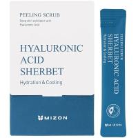 Освежающий скраб с гиалуроновой кислотой MIZON Hyaluronic Sherbet Scrub 40*5г