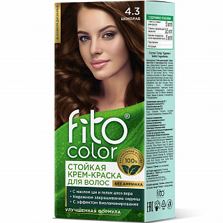 Стойкая крем-краска для волос Fito Косметик Fitocolor тон 4.3 Шоколад 115мл