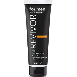 Гель для укладки волос с тонирующим эффектом Revivor for Men.Skin & Hair Care 100мл