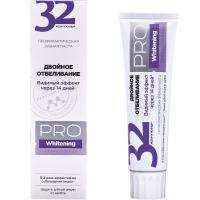 Зубная паста 32 Жемчужины PRO Whitening Двойное отбеливание 100г