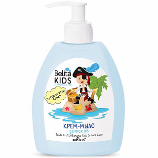 Крем-мыло Belita Kids Для Мальчиков 3-7лет Тутти-Фрутти-Банан 300мл