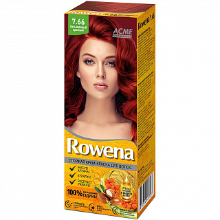 Крем-краска для волос "Rowena" тон  7.66 Насыщенный красный