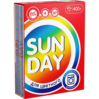 Стиральный порошок для Цветного Sunday Автомат 400г