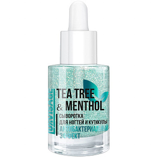 Сыворотка для ногтей и кутикулы LUXVISAGE TEA TREE & MENTHOL антибактериальный эффект 10г