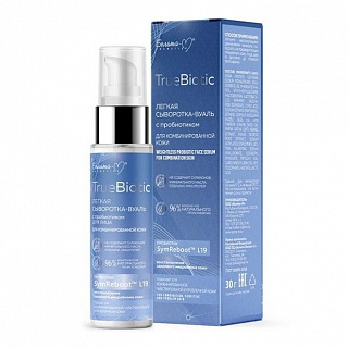 Легкая Cыворотка-вуаль с пробиотиком для лица TrueBiotic для комбинированной кожи 30г