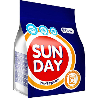 Универсальный Стиральный порошок Автомат Sunday 3кг