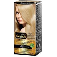 Стойкая крем-краска для волос Hair Happiness №10.31светлый бежевый блондин