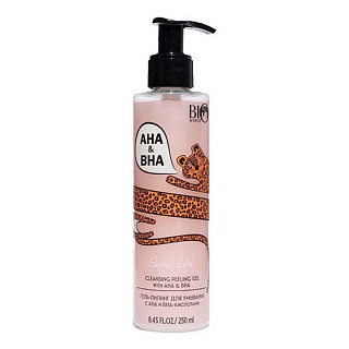 Гель-пилинг для умывания Bio World Secret Life с AHA и BHA-кислотами 250мл