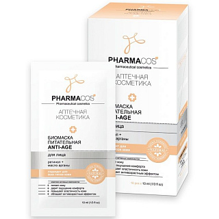 Биомаска для лица PHARMACOS Питательная Anti-Age 10 мл