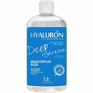 Мицеллярная вода HYALURON Deep Hydration интенсивное увлажнение и легкое удаление макияжа 500мл