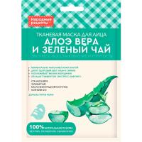 Тканевая маска для лица Fito Косметик "Алое-Вера и Зелёный чай" 25мл