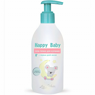 Гель-пенка для купания 0+ Happy Baby с первых дней жизни 300г