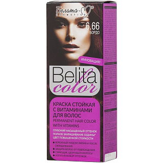 Краска для волос Belita Color тон 6.66 Бордо