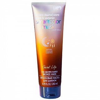 Маска для волос Bio World Secret Life Luxury Therapy Бронзовая для шатенок, 260мл