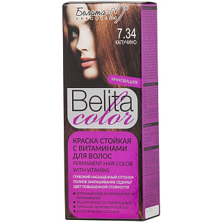 Краска для волос Belita Color тон 7.34 Капучино
