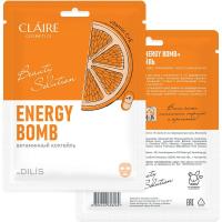 Тканевая маска CLAIRE Beauty Solution Energy Bomb Витаминный коктейль
