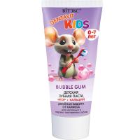 Детская Зубная паста DENTAVIT KIDS фтор + кальций Двойная защита от кариеса Bubble Gum 65г