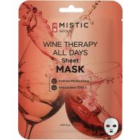Тканевая маска для лица с экстрактом вина MISTIC Wine Therapy ALL DAYS Sheet Mask 24мл