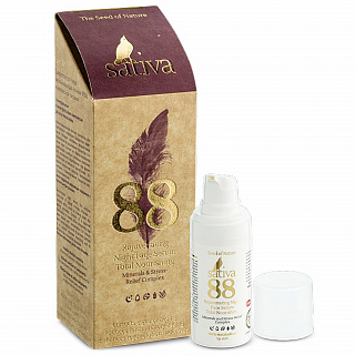 Сыворотка для лица омолаживающая ночная Sativa №88 Комплексное питание, 20 мл