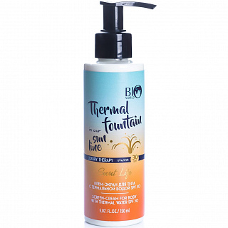Крем-экран для тела с термальной водой Secret Life SPF30, 150мл