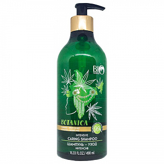 Шампунь-уход Bio World Botanica Конопля, белый мед 490мл