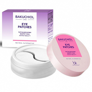Патчи для кожи вокруг глаз Bakuchiol line, instant beauty 60шт