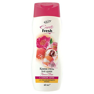 Крем-гель для душа Exotic Fresh Личи и пион 500мл
