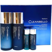 Мужской Набор DEOPROCE Cleanbello Homme Anti-Wrinkle SET (тонер 150/30мл + эмульсия 150/30мл)