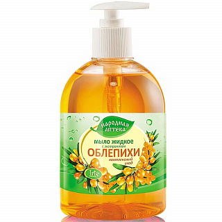 Мыло жидкое с экстрактом Облепихи IRIS "Народная аптека"500мл