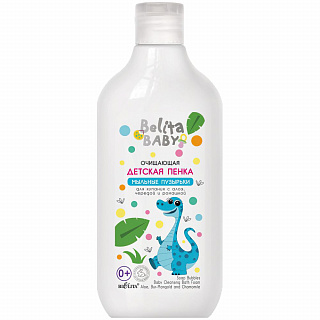 Пенка очищающая для купания с алоэ,чередой и ромашкой Belita baby 300мл