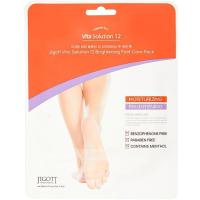 Увлажняющая маска-носочки для ног JIGOTT Vita Solution 12 Brightening Foot Care Pack 2*10мл