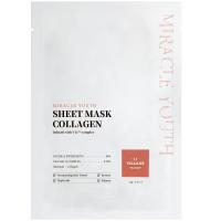 Антивозрастная тканевая маска для лица с коллагеном и алантоином VIllage 11 Factory Miracle Youth Sheet Mask Collagen 23г