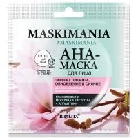 AHA-маска для лица Maskimania Эффект пилинга, обновление и сияние 1шт