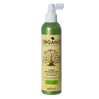 Спрей-фитокератин для волос Professional Organic Hair Care, несмываемый 250мл