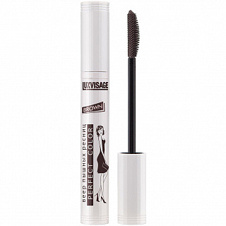 Тушь для ресниц LUXVISAGE Perfect Color Веер пышных ресниц коричневая  9г