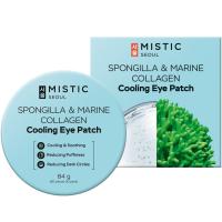 Охлаждающие патчи с морским коллагеном и экстрактом бадяги MISTIC Spongilla & Marine Collagen Cooling Eye Patch (60шт)