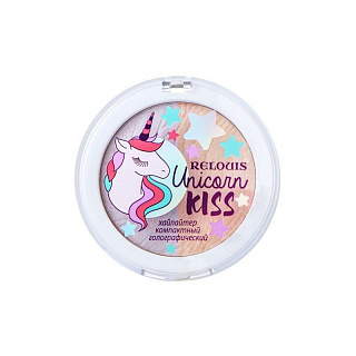Хайлайтер компактный голографический RELOUIS Unicorn KISS