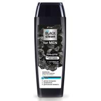 Гель-душ Black Clean FOR MEN с активным углем для мытья волос и тела 400мл