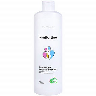 Шампунь для ежедневного ухода Liv Delano Family Line с Д-пантенолом и маслом грецкого ореха 500мл
