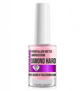 Укрепитель для ногтей LUXVISAGE, с микроблеском DIAMOND HARD 9г