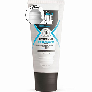 Антиперспирант PURE MINERAL MEN Невидимый Активная защита 50мл