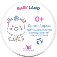 Крем детский против опрелостей и раздражений под подгузник BABYLAND 0+, 140г