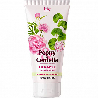 CICA-мусс для умывания увлажняющий IRIS Peony&Centella 170мл
