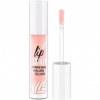 Маска-бальзам для губ LUXVISAGE LIP ECSTASY hyaluron & collagen тон 602 Peach